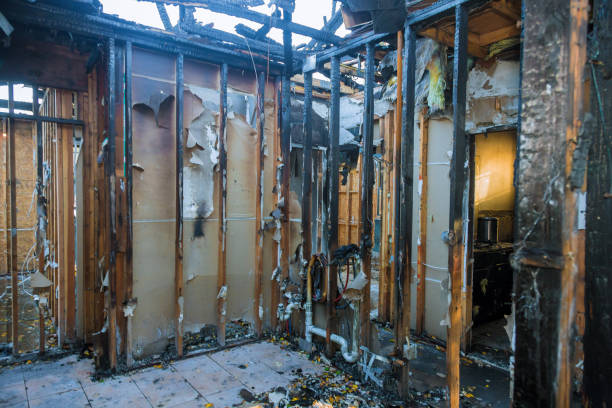Professional Fire Damage Removal technician working in Clairton, PA